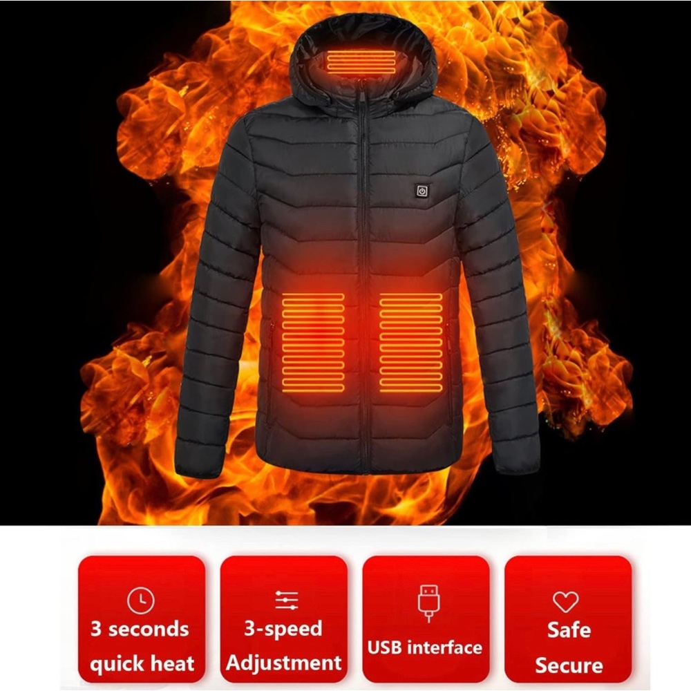 Heated Mens Jacket Size xl